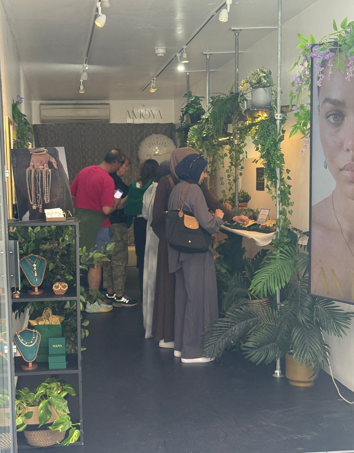 Amoya jewellery at a pop-up shop